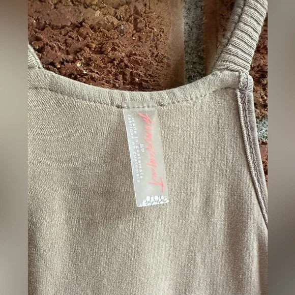 Free People Hot Shot Mini Dress - Mocha Latte - Size Small - Picture 3 of 6